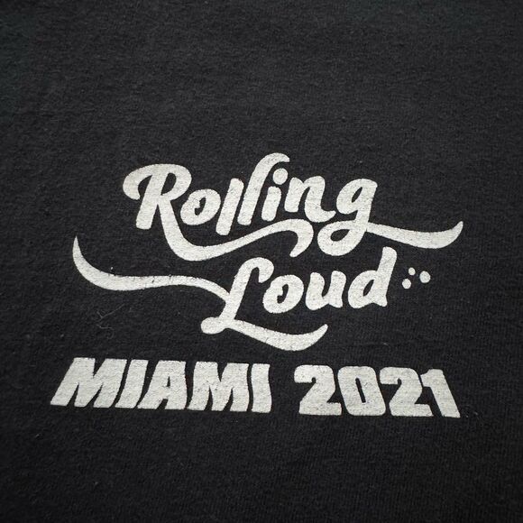 Rolling Loud Miami 2021 Production Crew Employee T-Shirt Black Size M Rare - Picture 4 of 10